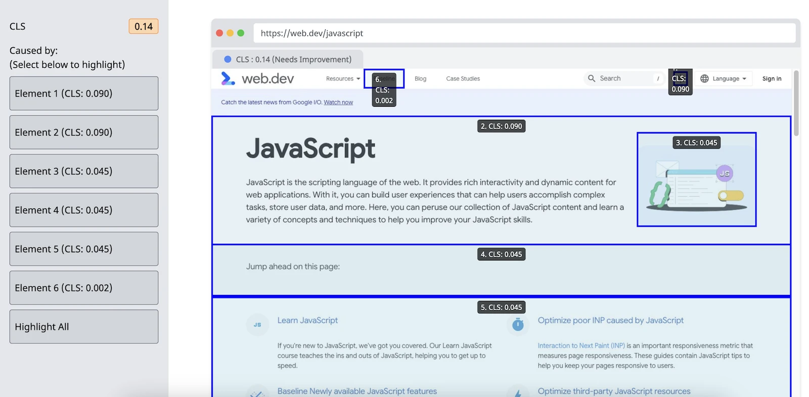 Screenshot of CLS Debugger